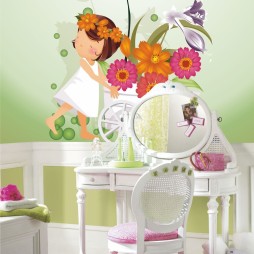 FotoMural Anita Carro con flores