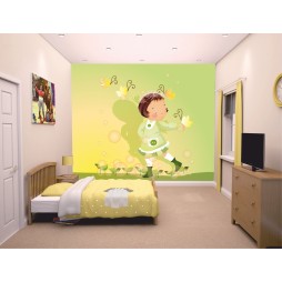 FotoMural Anita Con Mariposas