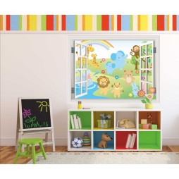 Ventana Animales infantiles