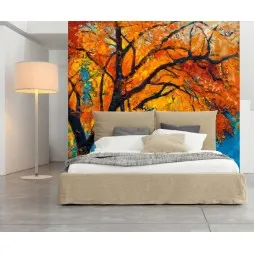 FotoMural Árbol Pintado A Mano