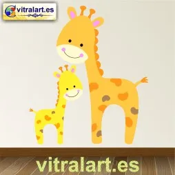 Vinilo infantil Jirafas