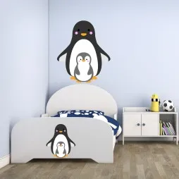 Vinilo infantil Pingüinos
