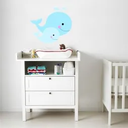 Vinilo infantil Ballenas