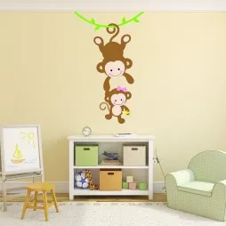 Vinilo infantil Monitos