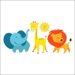 Vinilo infantil Kit Selva