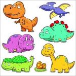 Vinilo infantil kit Dinosaurios