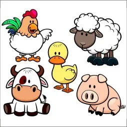 Vinilo infantil kit Granja