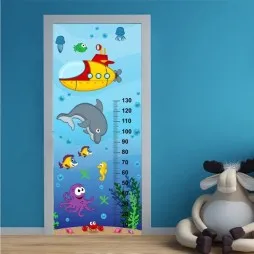 Vinilo Puerta Medidor Marino