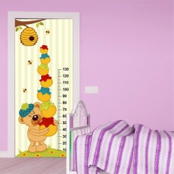 Vinilo Puerta Medidor Osito Miel