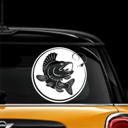 Pegatina Pesca black bass 2