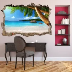 Vinilo Roto 3D Playa