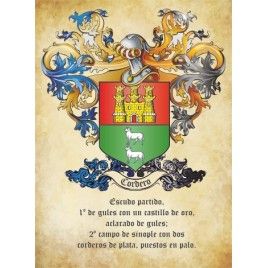 Escudo heráldico en Lienzo