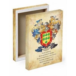 Escudo heráldico en Lienzo