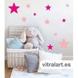 Vinilo surtido estrellitas de colores