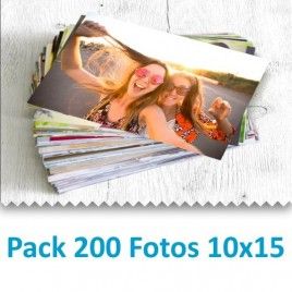 Pack 200 Fotografías 10x15cm