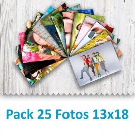 Pack 25 Fotografías 13x18cm