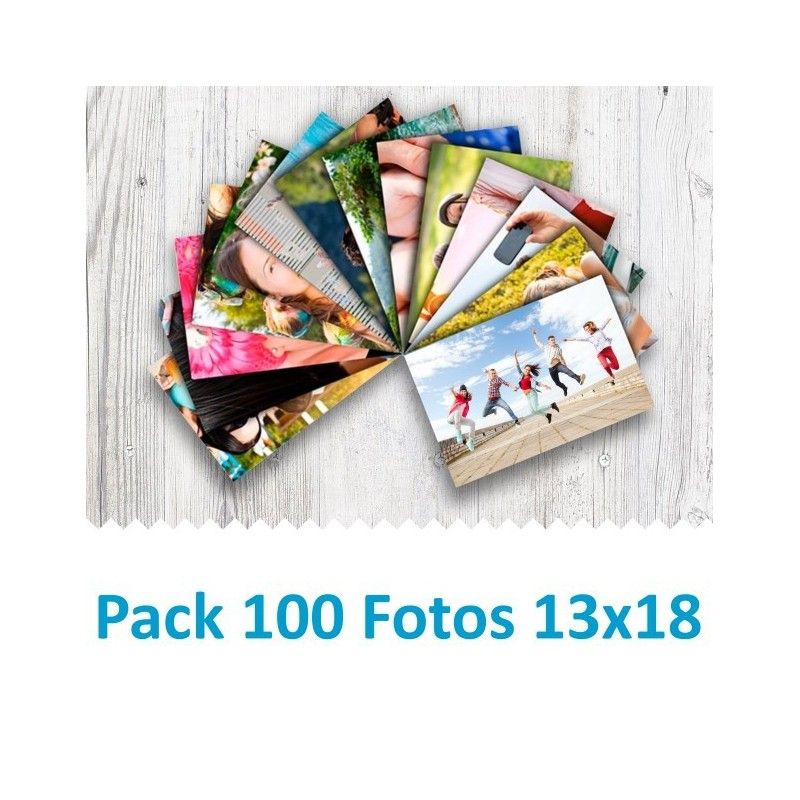 Pack 100 Fotografías 13x18cm