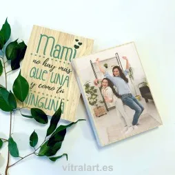 Foto Bloque Madera día de la madre