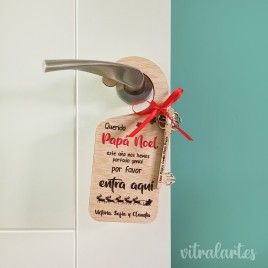 Colgador Puerta Papa Noel y Reyes Magos