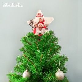 Estrella copa árbol Navidad personalizada