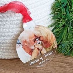 Bola de Navidad con Foto de Metacrilato 