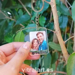 Llavero Rectangular Spotify con foto