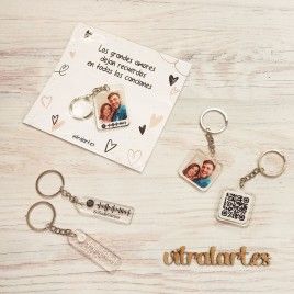 Llavero código Spotify con nombres