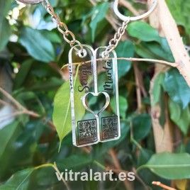 Llavero Corazón con QR