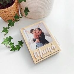 Foto Bloque Madera Día de la MadreRelieve