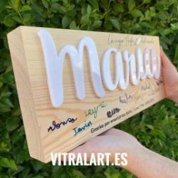 Bloque de Madera Profes Nombres