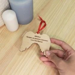 Bola de Navidad Alas Angel de la Guarda