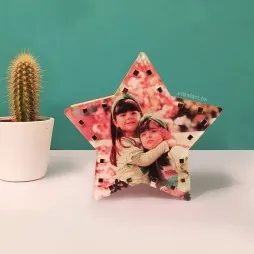 Lampara Estrella personalizada con foto mini