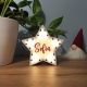 Lampara Estrella personalizada con letras mini