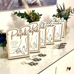 Placa día del padre «Siempre de la mano»