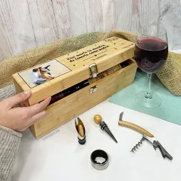 Set de vinos premium con caja personalizada