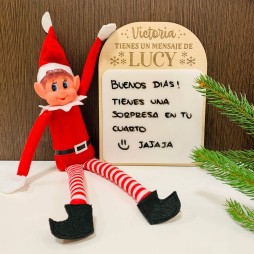 Cartel Elfo de Navidad