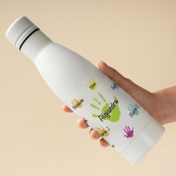 Botella termica Personalizada "Huella de los Peques"