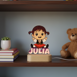 Lámpara LED Infantil Personalizada Segovianos con Nombre – Tradición y Ternura