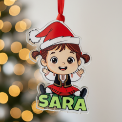 Bola Navidad Personalizada Segoviana con Nombre – Decoración Original para el Árbol