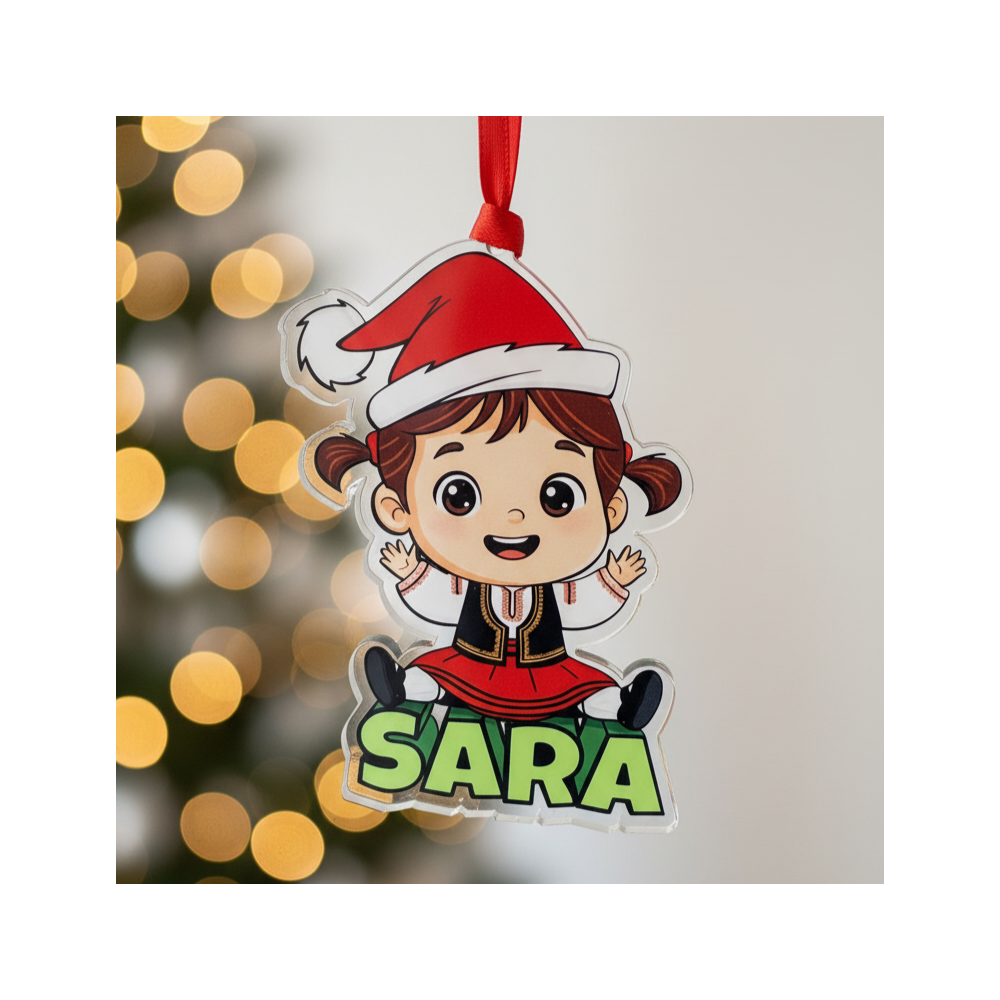 Bola Navidad Personalizada Segoviana con Nombre – Decoración Original para el Árbol Bola Navidad Personalizada Segoviana con Nombre – Decoración Original para el Árbol