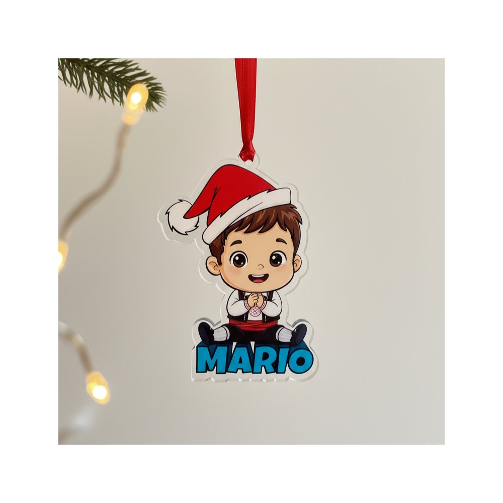 Bola Navidad Personalizada Segoviano con Nombre – Decoración Original para el Árbol Bola Navidad Personalizada Segoviano con Nombre – Decoración Original para el Árbol