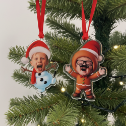 Bolas de Navidad Personalizadas con Caricaturas Navideñas