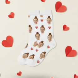 Calcetines personalizados con foto | Corazones