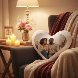 Cojín Corazón Personalizado con Foto | Regalo Original