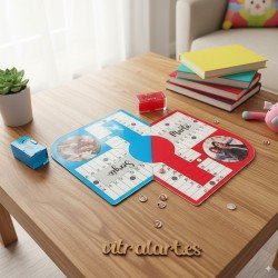 Parchís Personalizado en Metacrilato 2 Jugadores | Juego Único