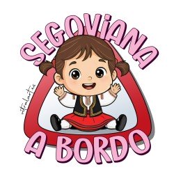 Adhesivo Coche Segoviana a Bordo | Vinilo