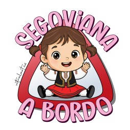 Adhesivo Coche Segoviana a Bordo | Vinilo