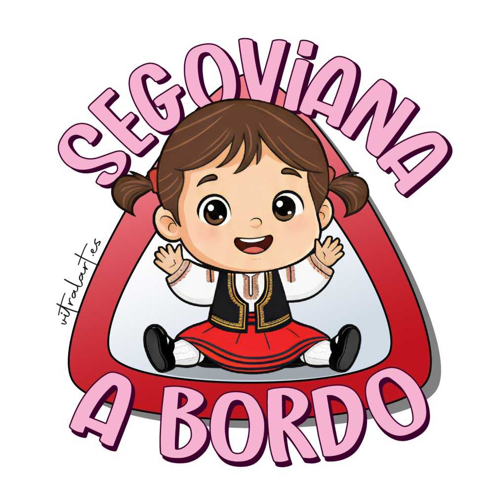 Adhesivo Coche Segoviana a Bordo | Vinilo