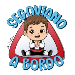 Adhesivo Coche Segoviano a Bordo | Vinilo