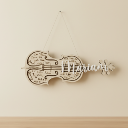 Instrumento Musical de Madera Personalizado | Regalo Profesor